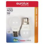 Eurolux LED Golfball Core B22 5W 3000K Blister
