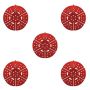 5 X Red Cherry Scented Enzyme Urinal Mats - Scented Odour Control