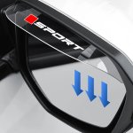 2PCS Transparent Car Rearview Mirror Rain Shade Flexible Pvc Car Back Rain Eyebrow Cover