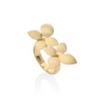 Twin Bloom Ring - 18KT Yellow Gold Vermeil