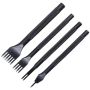 3MM 1/2/4/6 Prong Diamond Stitching Chisel Hole Punches Tool -4 Pcs