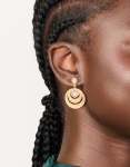 Goldair Gold Plated Boho Circle Drop Earrings