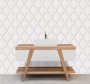 Diamond 3D Texture Bathroom Wallpaper