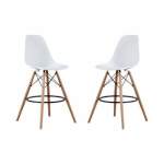 Smte Gof Furniture-kim Bar Stool White With Keychain