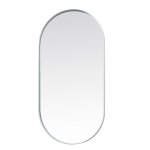 Deep Frame Pod Mirror - White