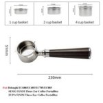 Coffee Accessories Portafilter Compatible For Delonghi A Black Wood