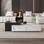 Amelia Dual-tone Sintered Stone Coffee Table