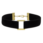 Black With Gold Tone Square-shaped Desig