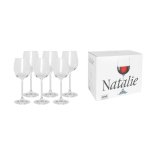 Bohemia Cristal Natalie Burgunder 570ML Red Wine Glasses Set Of 6