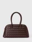 Kendra Weave Kettle Bag - 0 Dark Chocolate