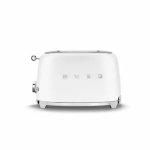 Smeg 50S Style Retro 2 Slice Toaster Matte White TSF01WHM