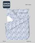 Simon Baker Kasanova Printed 100% Cotton Duvet Cover Sets - Denim Various Sizes - Denim King 230CM X 220CM +2PILLOWCASE 45CM X