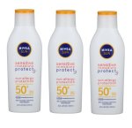 Nivea Sun - Sun SPF50+ Sensitive Immediate Protect Lotion 3 X 200ML
