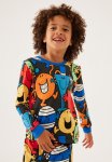 Cotton On Chris Long Sleeve Pyjama Set Licensed - Lcn Men Party Retro phantom