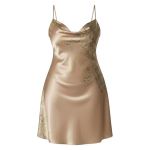 Plus Size Satin Slip Cherry Print Nightdress