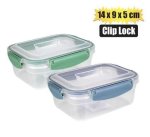 Container Clip Lock Clear 14X9X5CM