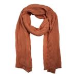 Burnt Orange Crinkled Scarf