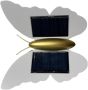 White Butterfly Solar Wall Light 3000K Warm Light Metal Outdoor Fixture