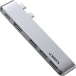 UGreen 5-IN-2 Typ C Hub Macbook Pro air -grey