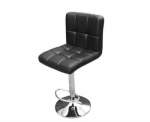 Smte Barstool Faux Leather High Back Swivel With Gas Lift Black With Keychain