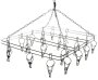 Stainless Steel Clothes Hanger Square 1528033