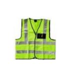 Reflective Vest With Pvc Tape Velcro Close - Lime 4XL