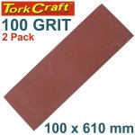 Craft Sanding Belt 100 X 610MM 100GRIT 2 PACK