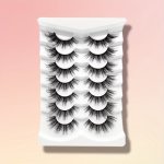 7 Pairs False Eyelashes Natural 14 Mm Volumized Curling Lashes End Eye Elongated Faux Mink Strip Lashes Suitable For Parties Or