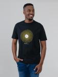 Sound Wave Record Tee - Black - Black XXL