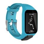 Silicone Sport Watch Band For Tomtom Runner 2 3 Series Sky Blue