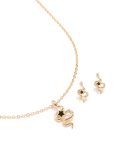 Goldair Gold Snake Necklace & Earrings Set