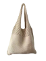 Crocheted Tote Bag - Knitted Bohemian-style