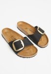 Birkenstock Madrid Big Buckle Nubuck Regular - Black