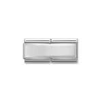Composable Classic Double Link Engravable Silver Plate