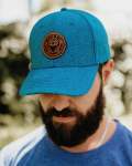 Blue With Round Large Patch Cap