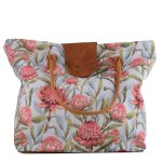 Beach Bag Duck Egg protea - Duck Egg protea -