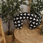 Feeding Pillow Cover Black With Triangle
