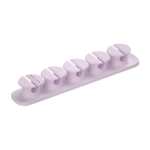 Astrum CO110 5 Bay 4 Storage Compartments Cable Organizer Clips Purple A71011-M