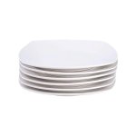 White 10.5INCH Square Plates