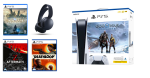 Sony Playstation 5 God Of War Ragnarok Vch Bundle + 3 Games And Headset PS5 Disk Edition