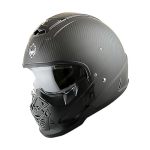 Martian Genuine Real Carbon Fiber Motorcycle Full Face Helmet HB-B2 Open Face Matt Carbon Black Dot Approved