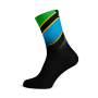 Tanzania Flag Socks - XL / Black