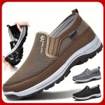 Plus Size Men's Slip On Loafer Shoes Comfy Non Slip Casual Breathable Sneakers For Men's Outdoor Activities