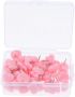 Cute Pink Heart-shaped Push Pins Decorative For Office School Home Notice