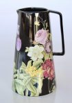 Black & Purple Floral Design Jug 22X14CM