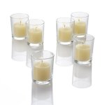 Quick Candles Set Of 72 Richland Ivory Votive Candles And 72 Eastland Votive Holders