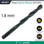 Alpen Hss Sprint Master 1.8 Mm X1 Sleeved DIN338 Drill Bit ALP614018 1