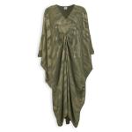 Olive & Gold Foil Print Kaftan