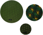 Food Cover Shweshwe - Green 3 Pack