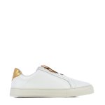 Floral Step Sneaker -white gold